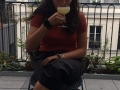Alexa Elias en pleine dégustation